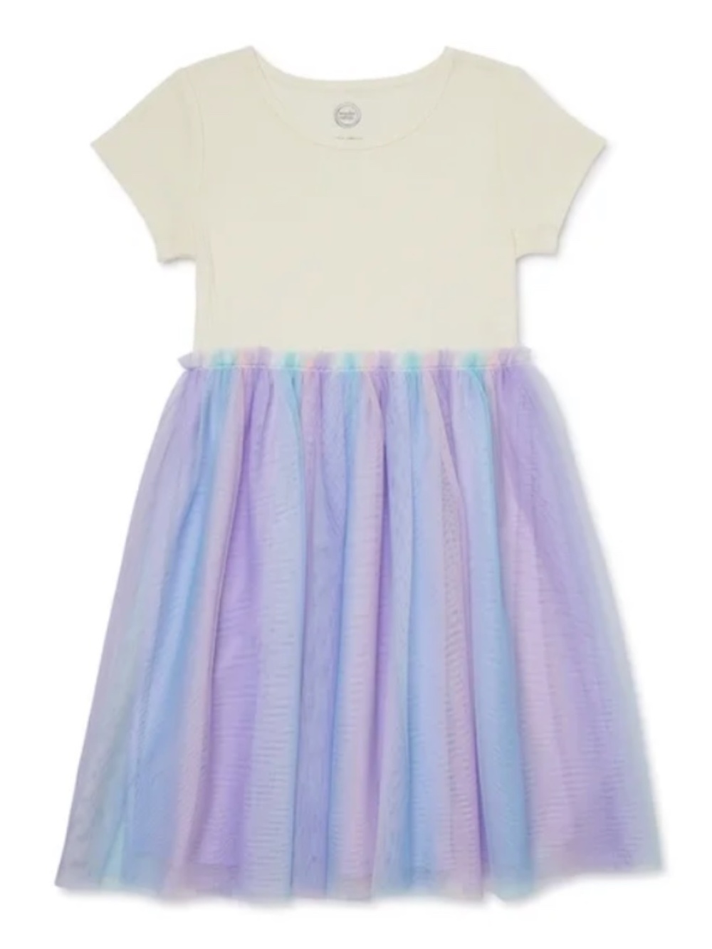 Wonder Nation Girls Short Sleeve Tutu Dress - Size L (10-12)